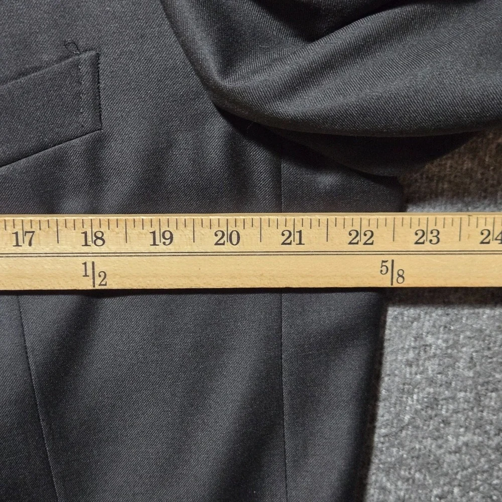 Ermenegildo Zegna Men's Black 3 Button Tuxedo Jacket Blazer Size 44 Long